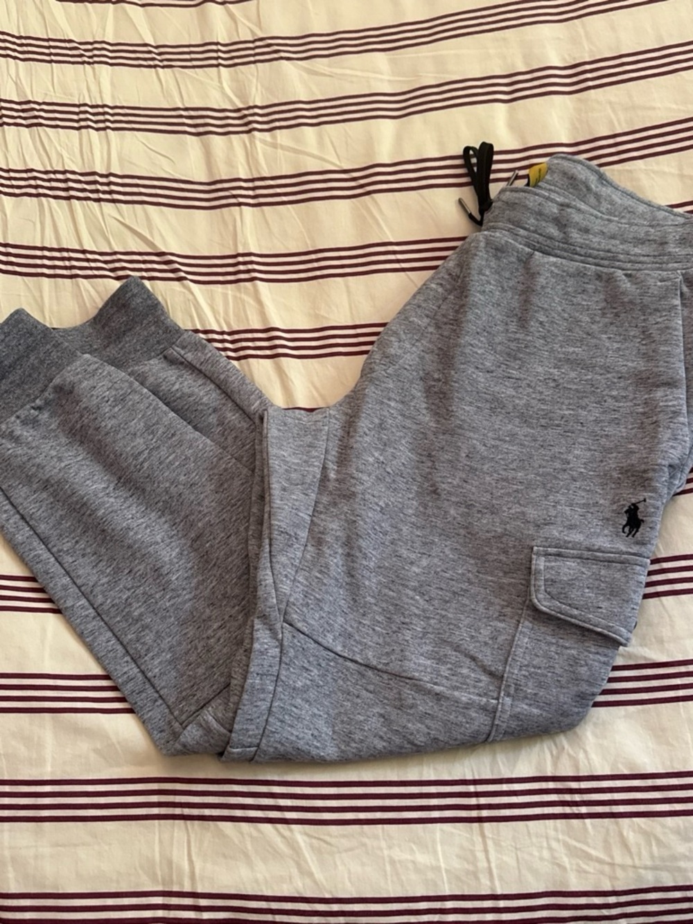 Ralph Lauren Heather Gray Men's Fleece Jogger Pants